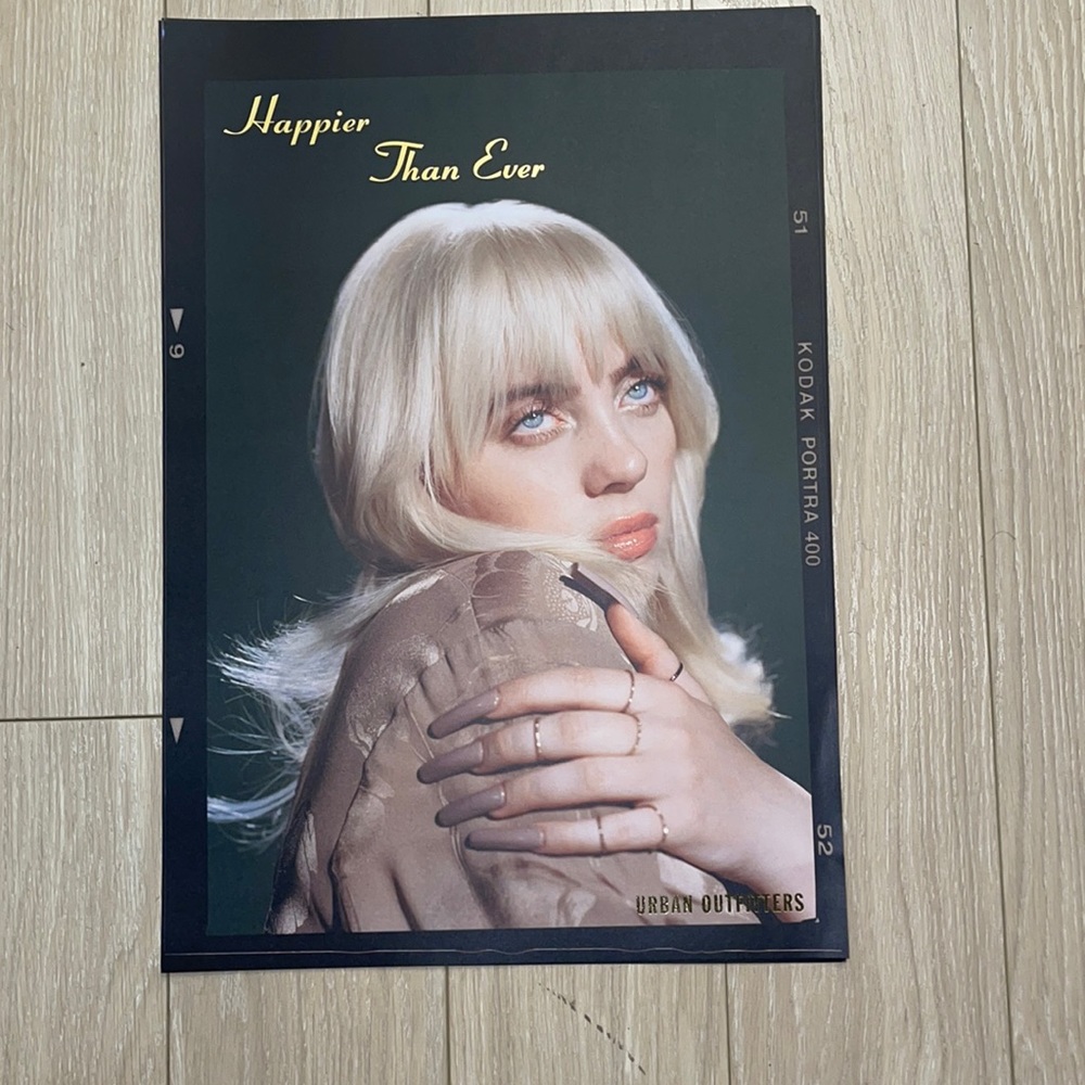 Billie Eilish Happier Than Ever Poster